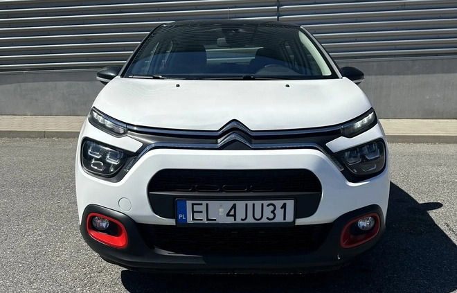 Citroen C3 cena 44900 przebieg: 105000, rok produkcji 2021 z Łódź małe 172